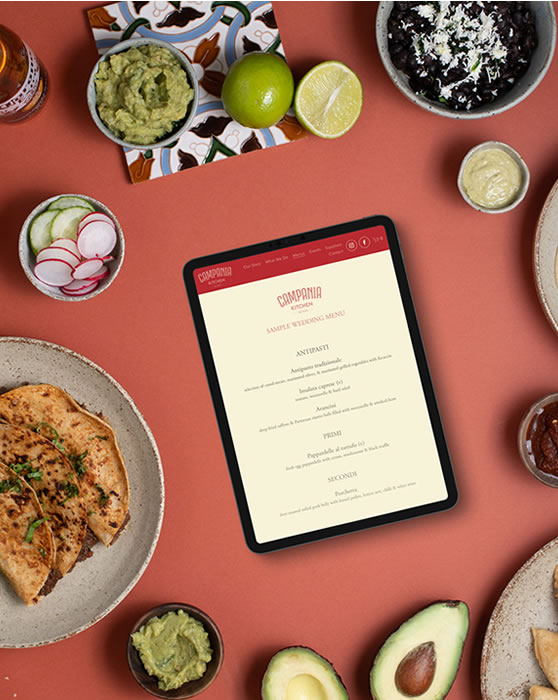 Campania Kitchen sample menu